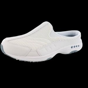 Easy Spirit Women’s Travel Time Wide Width Leather Classic Mule Clogs Size 8.5W